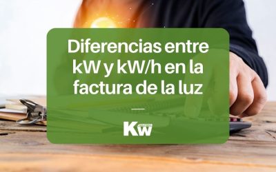 Diferencias entre kW y kW/h en la factura de la luz