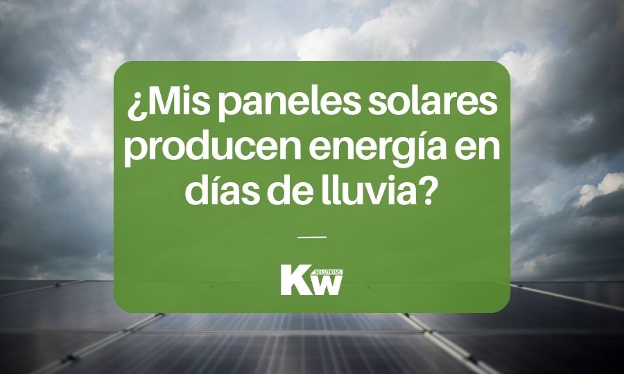 ¿Mis paneles solares producen energía en días de lluvia?